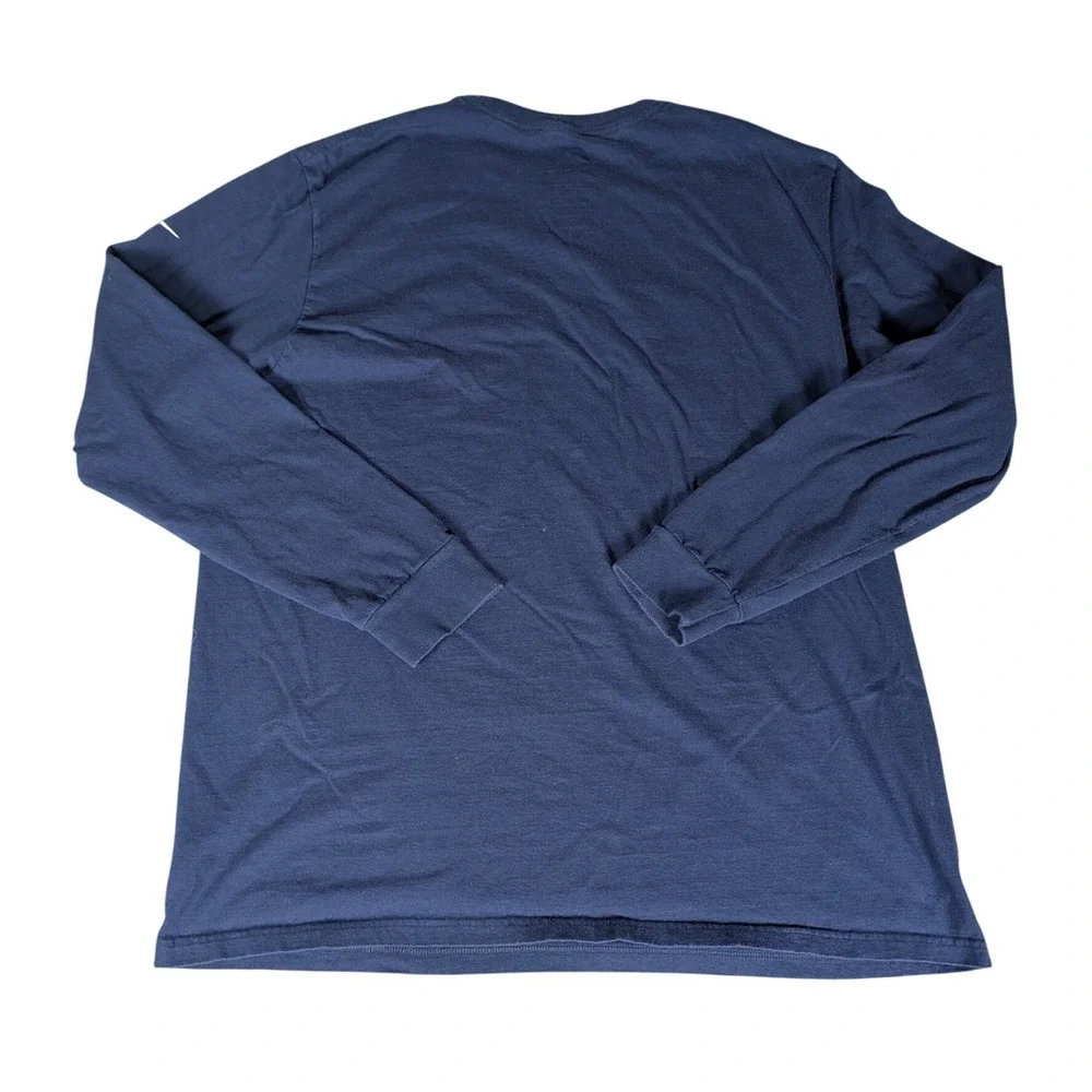 Nike New England Patriots Super Bowl XLIX Champions Long Sleeve Navy Blue Shirt‎